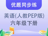 【优题同步练】小学英语六年级下册 人教PEP版